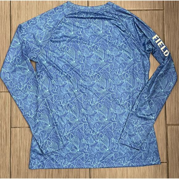 Field & Stream Womens Blue Smartwick Long Sleeve Short Size Medium UPF 30+ - Picture 6 of 7